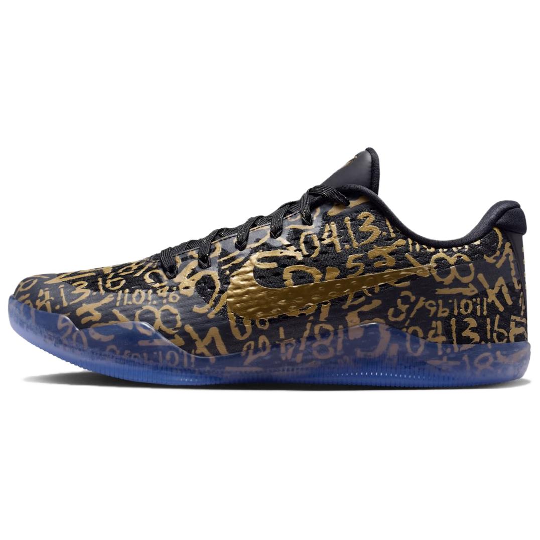 

Nike Kobe 11 Grip Low top Basketball Shoes Men s Black Gold IU4902-900 40.5
