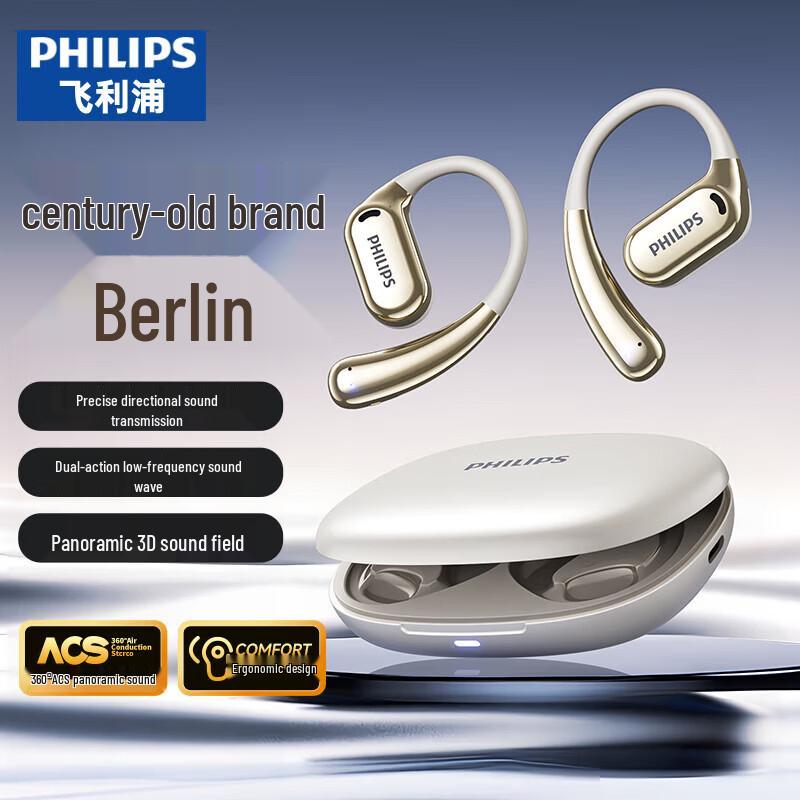 Philips Comfort Circle Open-Ear Bluetooth Sports Headphones TAT3739