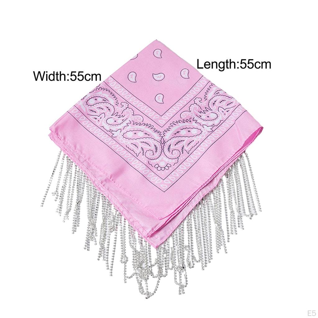 Bandana Scarf Disco Neck Women Men Square Party Half Face Mask Multifunctional