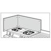 LIXIL SUNWAVE Stainless Steel Heat Insulation Plate for Side Walls BN550A