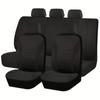 Universal Car and Minivan Seat Cover with Exclusive Waistline Design Fabric Cushion