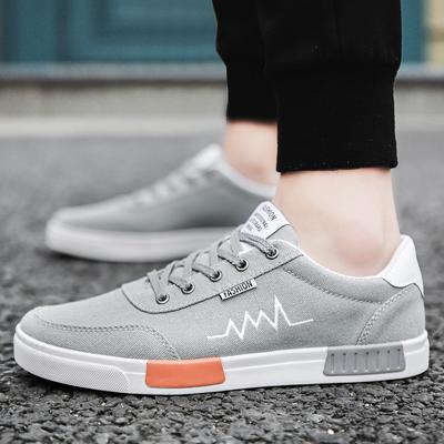 Fashion New Men Shoes Casual Canvas Lightweight Lace Up Sneakers Breathable Jogging Skateboard Men Flats Slip Shoes Male Footwear Wer4