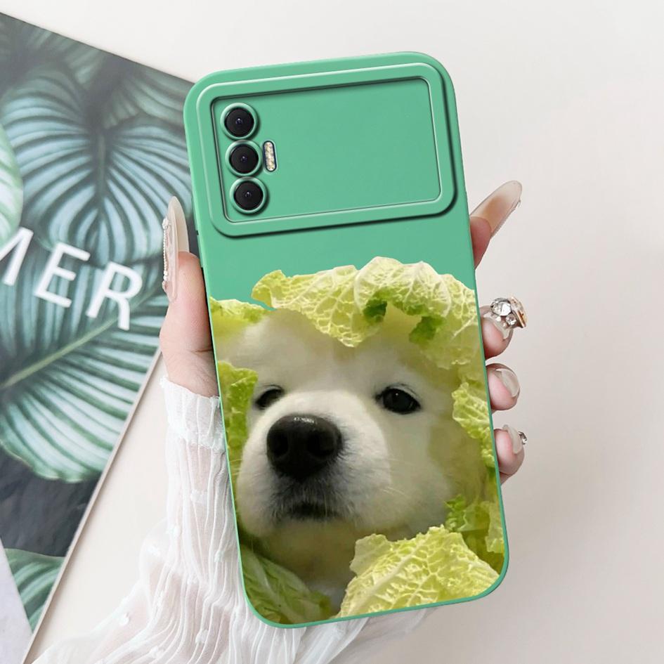 6.6" For Tecno Spark 8P 2021 Case Lovely Panda Cartoon Camera Protection Soft Matte Cover For Tecno Spark8P 8 P KG7H KG7n Bumper