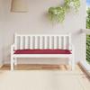 VidaXL Garden Bench Cushion, Bench Cover with String Ties, Waterproof Outdoor Cushion, Bordeaux Red 361611