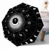 Astrological Horoscope Wheel Outdoor Automatic Umbrella Retractable Design with 8-Rib Durability Lightweight Perfect Gift for Friends Family