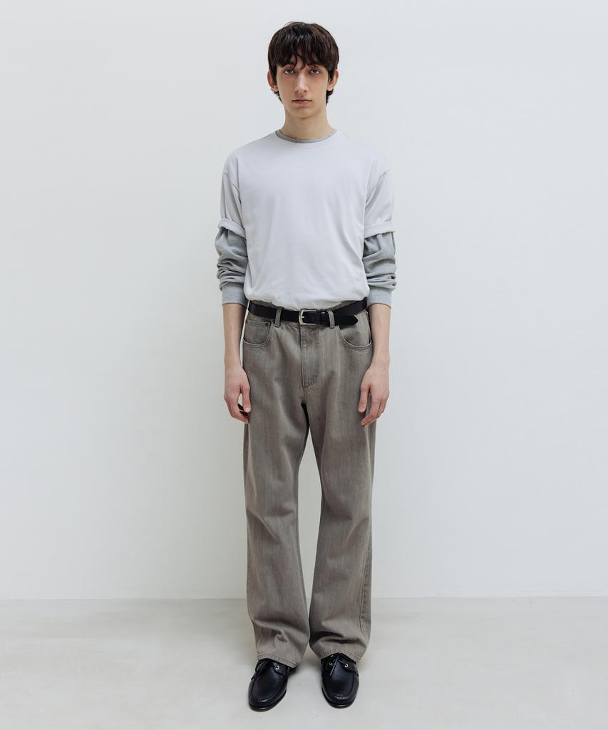 INSILENCE Supima Cotton Premium T-Shirt Pastel Grey