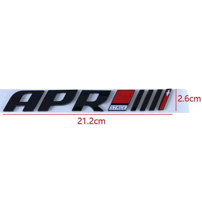 3d ABS Chrome Black Logo APR Emblem Letters Car Trunk Badge Decal For A4 A5 S4 B8 A3 A7 APR Sticker Accessories