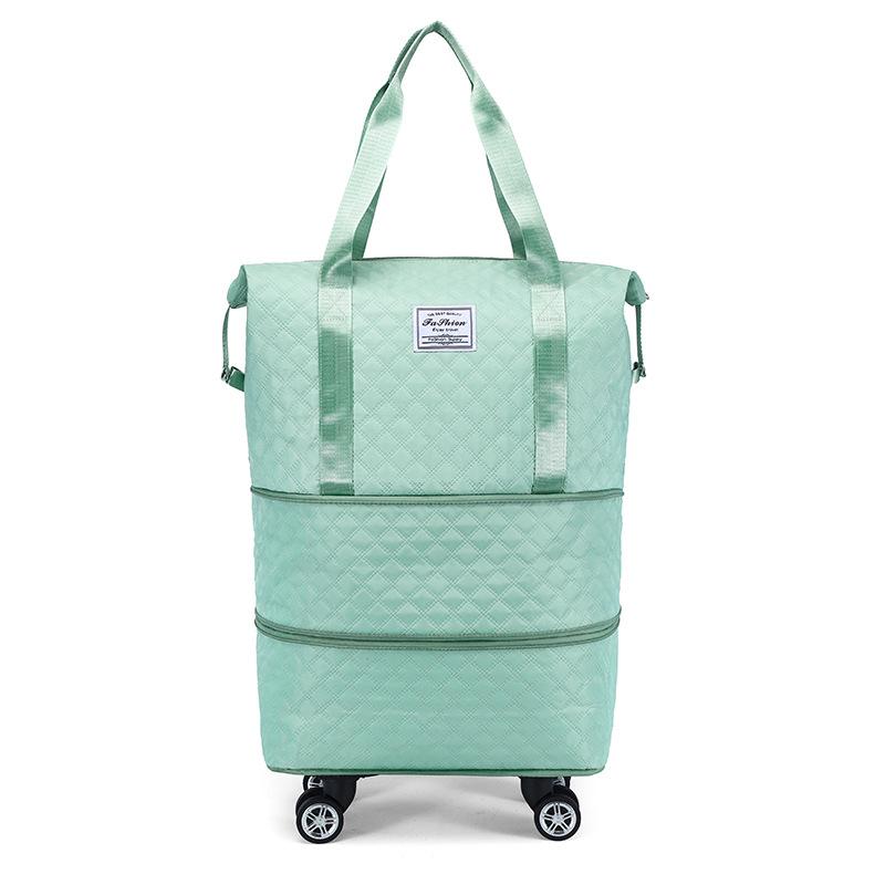 Extra Large Capacity Wet and Dry Separation Double-layer Extended Luggage Bags To Be Produced Must-have Clothes Storage Bags with Wheels