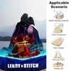 1pc Stitch Printing Blanket - Soft, All-Season Throw for Living Room, Bedroom,Personalized Gift with Adorable Cartoon Design