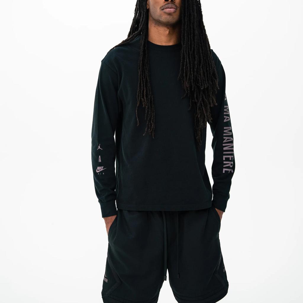 Jordan 365 x A Ma Maniére Essentials Langarm-T-Shirt Schwarz Unisex Streetwear FB1360-010