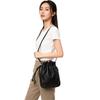 Lady Style PU Leather Drawstring Bag Candy Color Drawstring Style Crossbody Bag High Quality Mini Size Handbag Casual Wear