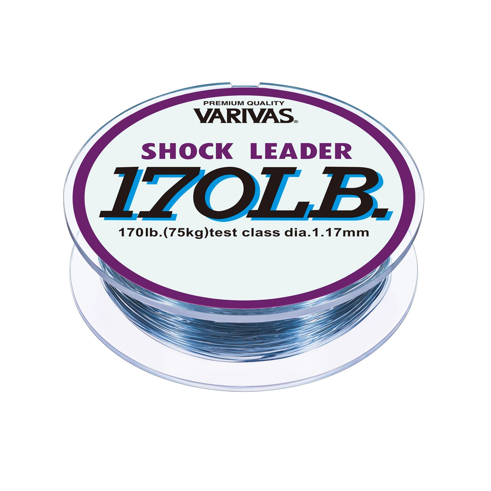 

Morris Varivas Shock Leader, Nylon, 50m, 50#, 170lb, Mist Gray