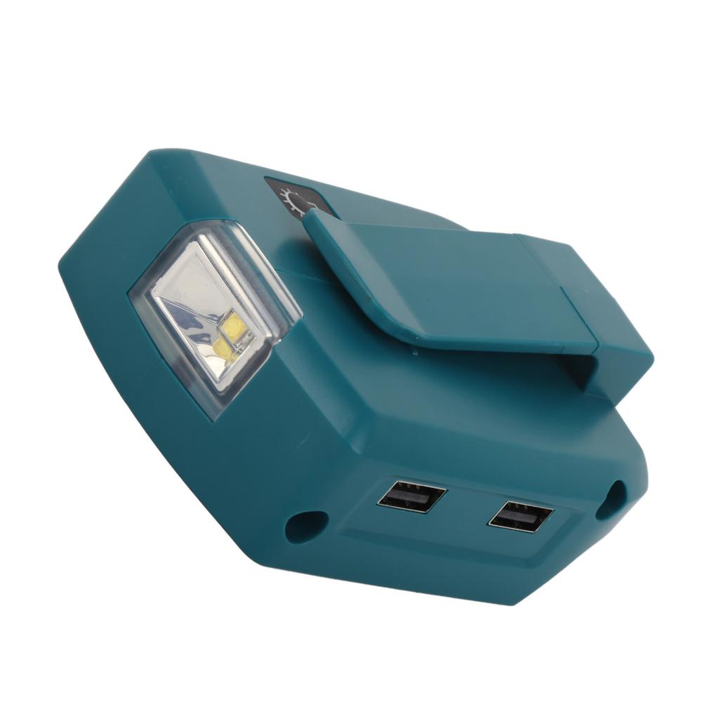 Duální USB LED světelný adaptér Lithium-iontová baterie Zdroj napájení Nabíječka Měnič 14.4?20V Vstup