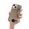 Electroplating Mirror Suitable for IPhone 16 Mobile Phone Case Love Wave Mirror Apple 15 Anti Fall 13 Soft Shell Protective Case