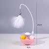 New Interactive Cat Tumbler Toy ABS Base With Feathers Rolling Ball Anti-Bite Turntable Interactive Toy Interesting Pet Supplies