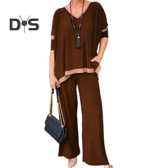 Женский комплект из 2 предметов: топ и брюки — фото 13