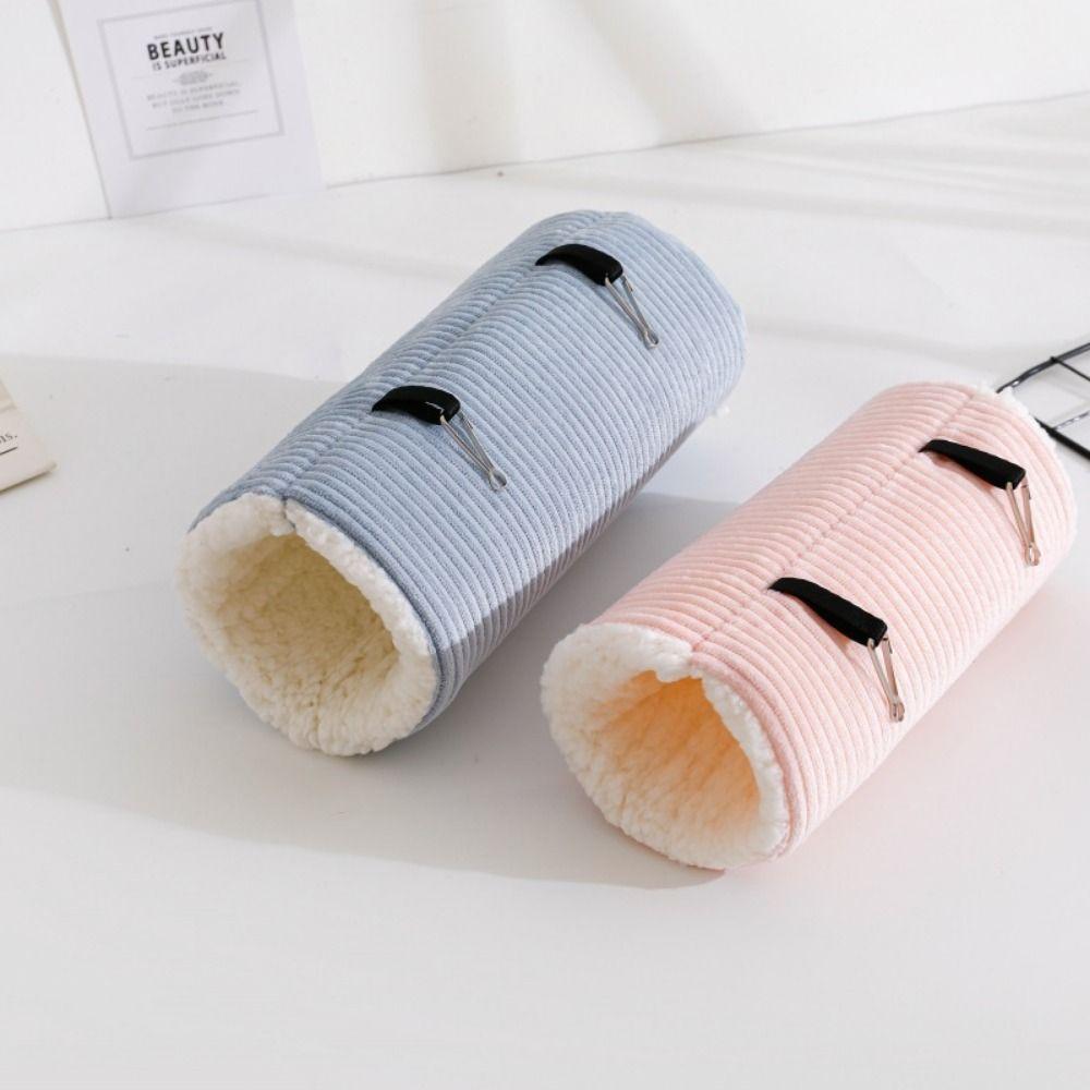 Plush Lining Plush House Nest Cute Pet Hamster Bed Plush Guinea Pig Tunnel  for Small Animal Pet