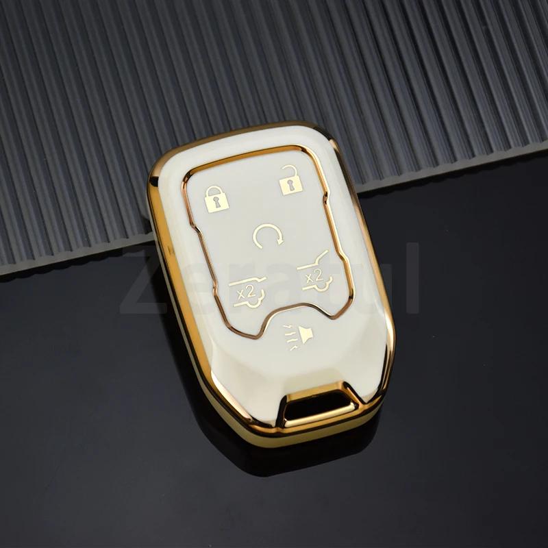 

5/6 Buttons Car Key Case Smart Shell Fob Cover Holder For Gmc Sierra Acadia Terrain Yukon Chevrolet Silverado Suburban Tahoe