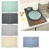 Folding Silicone Dish Drying Mats Offers Space Saving Storage and Easy Cleaning Silicone Texture for Home Cooking Lover