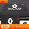 2026 Hete Voor Renault Interieurstickers 1Stuks Auto Logo Antislipmat Auto Dashboard Plakkerig PVC Kussen Voor Renault Megane 2 3 4 Twingo