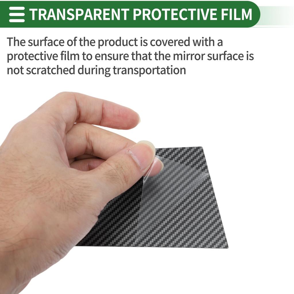 Motoforti Pillar Covers for Dodge Charger 2011-2014, Car Trim Covers, Pillar Stickers, Pillar Garnish, Plastic with Black Carbon Fiber Finish