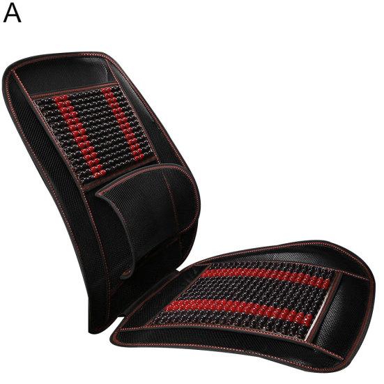 Universal Massage Wood Seat Cover Beads Car Cooling Summer Mesh Cushion Mat