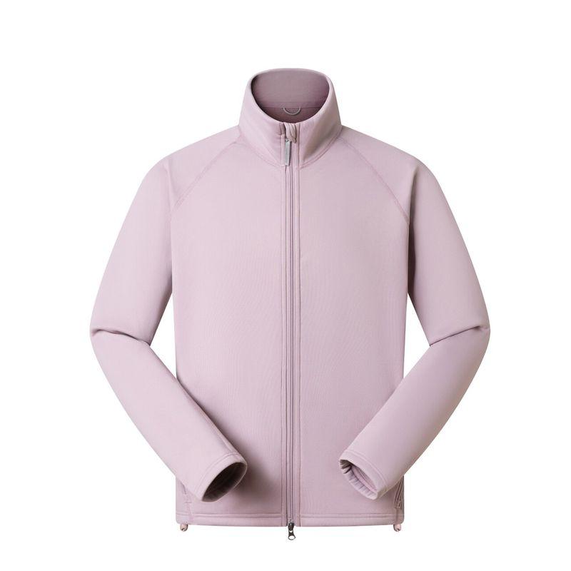 Outdoor Sports Thickened Cardigan with Stand Collar Fleece Lining Men s Winter Slim-Fit Knitted Jacket Foreign Trade Men s Jacket Sky Purple XL