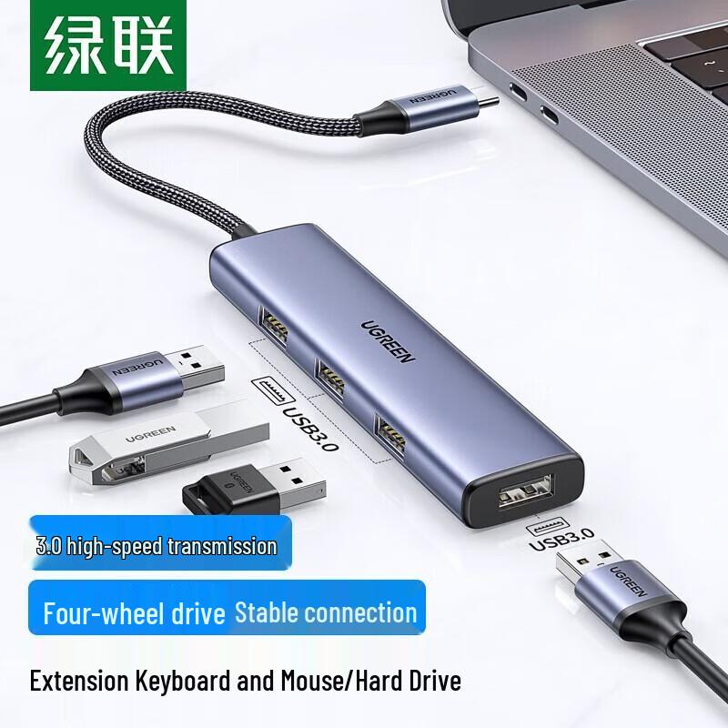 

UGREEN CM473 USB-C 4-Port HDMI Ethernet Hub
