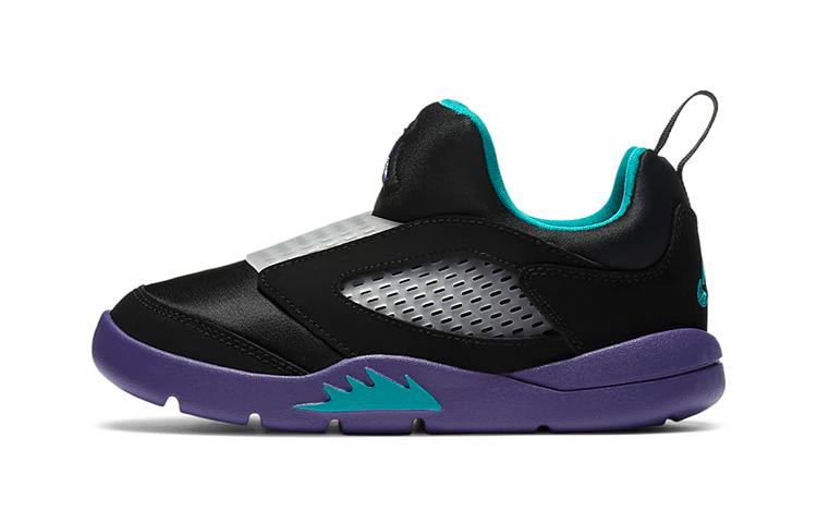 Air Jordan 5 Retro Little Flex PS  Black Grape  33.5