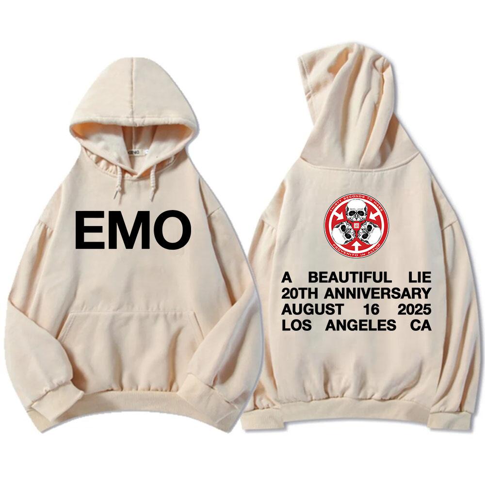 Rockband THIRTY SECONDS TO MARS Hoodies Grunge Mode Langarm Kapuzenpullover Männer Frauen Kleidung Streetwear Unisex Hoodie