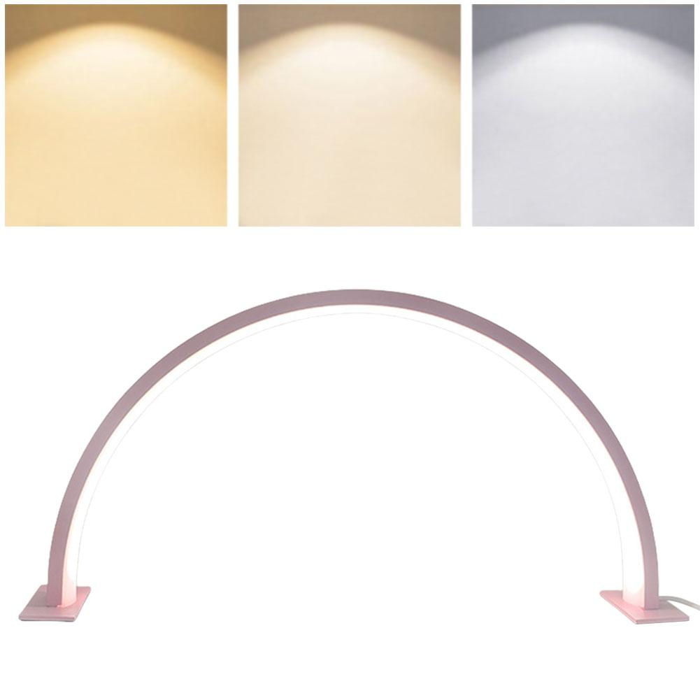 LED Half Moon Lamp Eyelash Lighting Semi-Permanent Ring Light Beauty Table Clamp Cradle Makeup Tattoo Salon Nail Desk Work Lamp