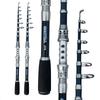 Mini Portable Carbon Fiber Sea Fishing Rod Long Throwing Rod 1.8-3.0m Telescopic Fishing Rod Super Hard Fishing Rod Sea Fishing Tackle Set