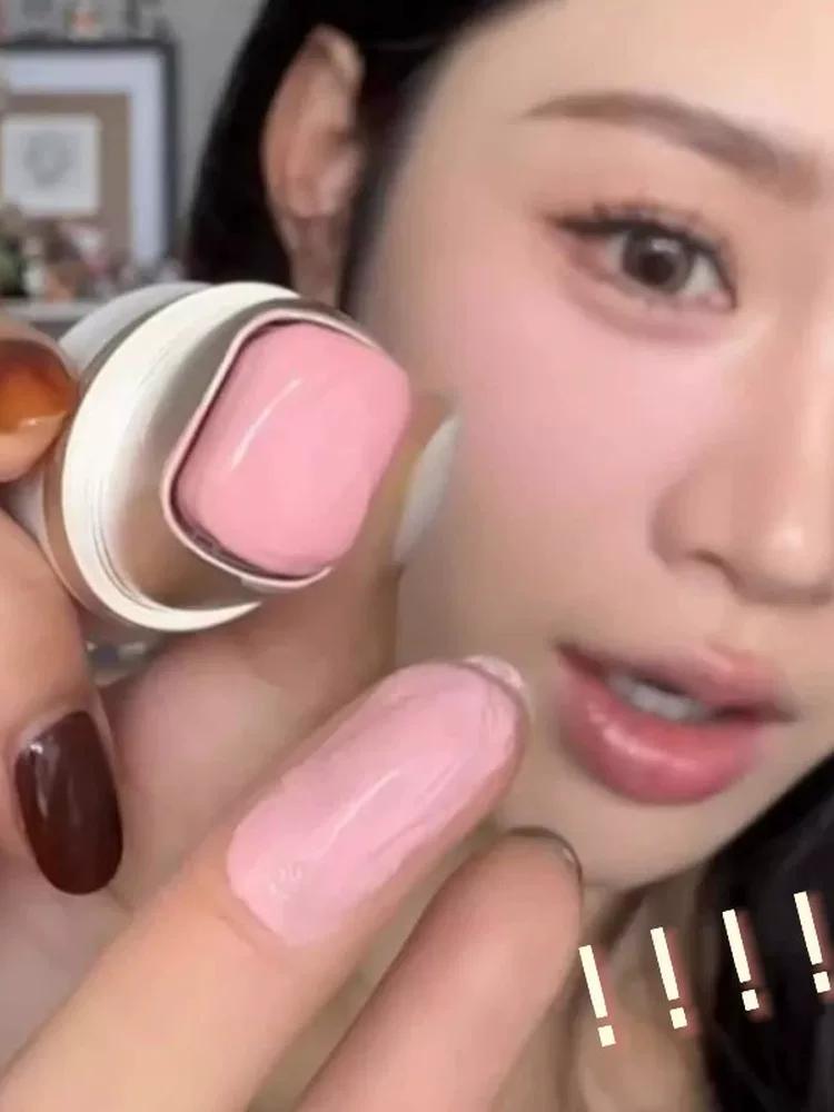 The Multi-Purpose Stick That Saves Lazy People! Milky Apricot Matte Lipstick, Natural and Long-Lasting, Dual-Use Lip and Cheek Blush Stick