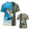 Summer Hunting Fishing 3D Print T-Shirts Men Women Casual Short Sleeve T Shirt Harajuku Y2K Top Streetwear Tees Men's Clothing