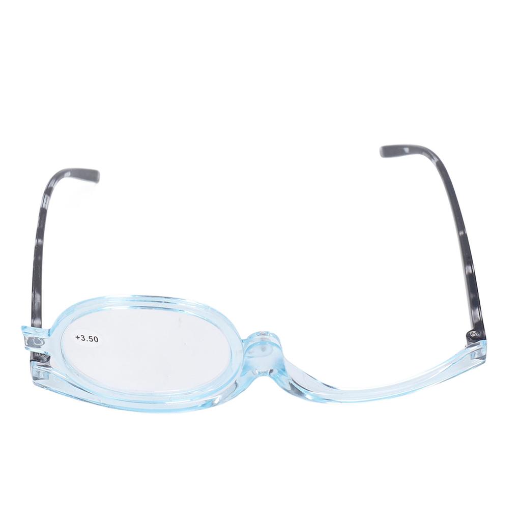Einseitige Make-up-Hilfsbrille Kosmetische Klapp-Lesebrille mit Vergrößerung für Auftritte +3,50