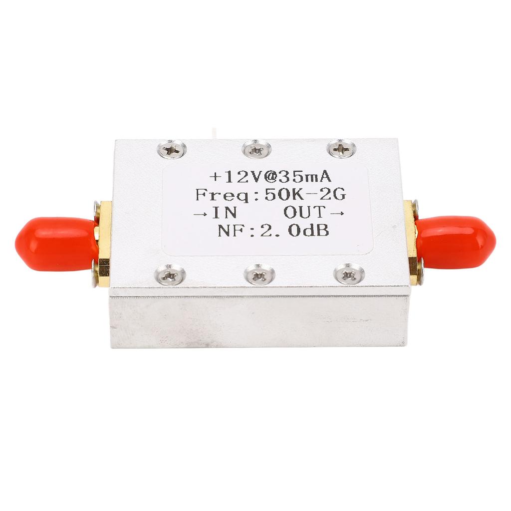 Broadband Amplifier 50K‑2GHZ LNA Amplifier Low Noise 31dB High Gain DC 9‑15V Accessory