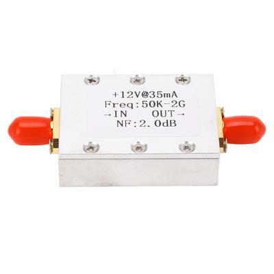 Širokopásmový zesilovač 50K‑2GHZ LNA Zesilovač Nízký šum 31dB Vysoký zisk DC 9‑15V Příslušenství