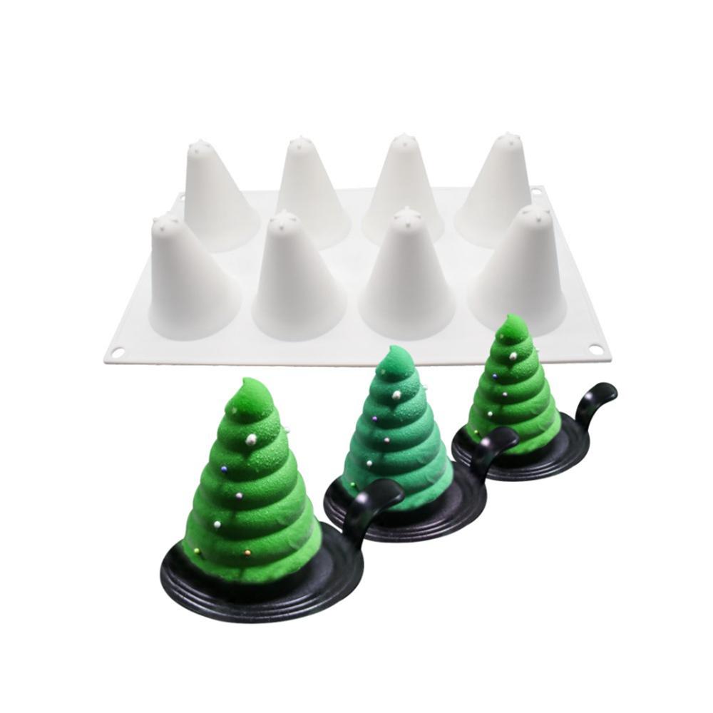Weihnachtsserie Silikonform Baum Tannenzapfen Stern Kuchenform Kekse 3D DIY Handgefertigt Küchenbackwerkzeuge Dekorierform