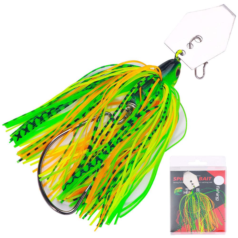 Chatterbait Fishing Lure Wobbler Spinner Bait Blade Jig Swimbait for Bass Pike Silicone Skirt Artificial Baits 15g 20g