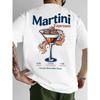 T-shirt da uomo estiva a maniche corte stampata