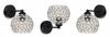 MODERN KNKIET LAMP ELEGANT CRYSTALS CHROME