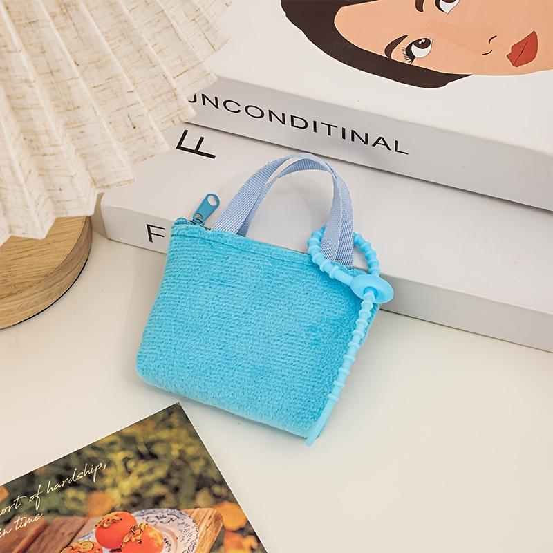 1pc Cute Mini Crossbody Bag for Women - Portable Pouch with Keychain Strap, Compact Travel Organizer