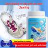 White Shoe Cleaner Kit: Stain Remover & Whitening Foam with Special Brush