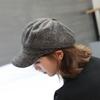 Ear Protection British Berets Thick Artist Hat Vintage Plaid Octagonal Hat  Autumn