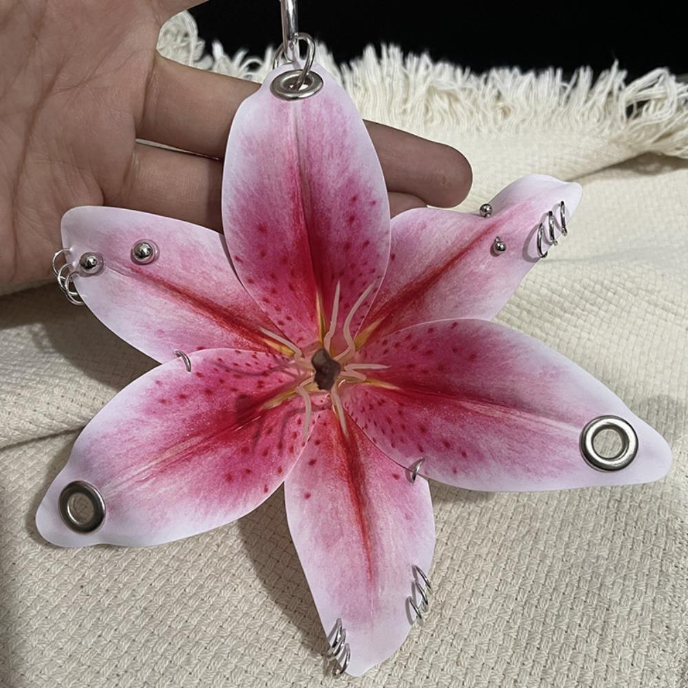 Simulation Flower Flower Keychain Exquisite Bag Pendant Creative Lily Keychain