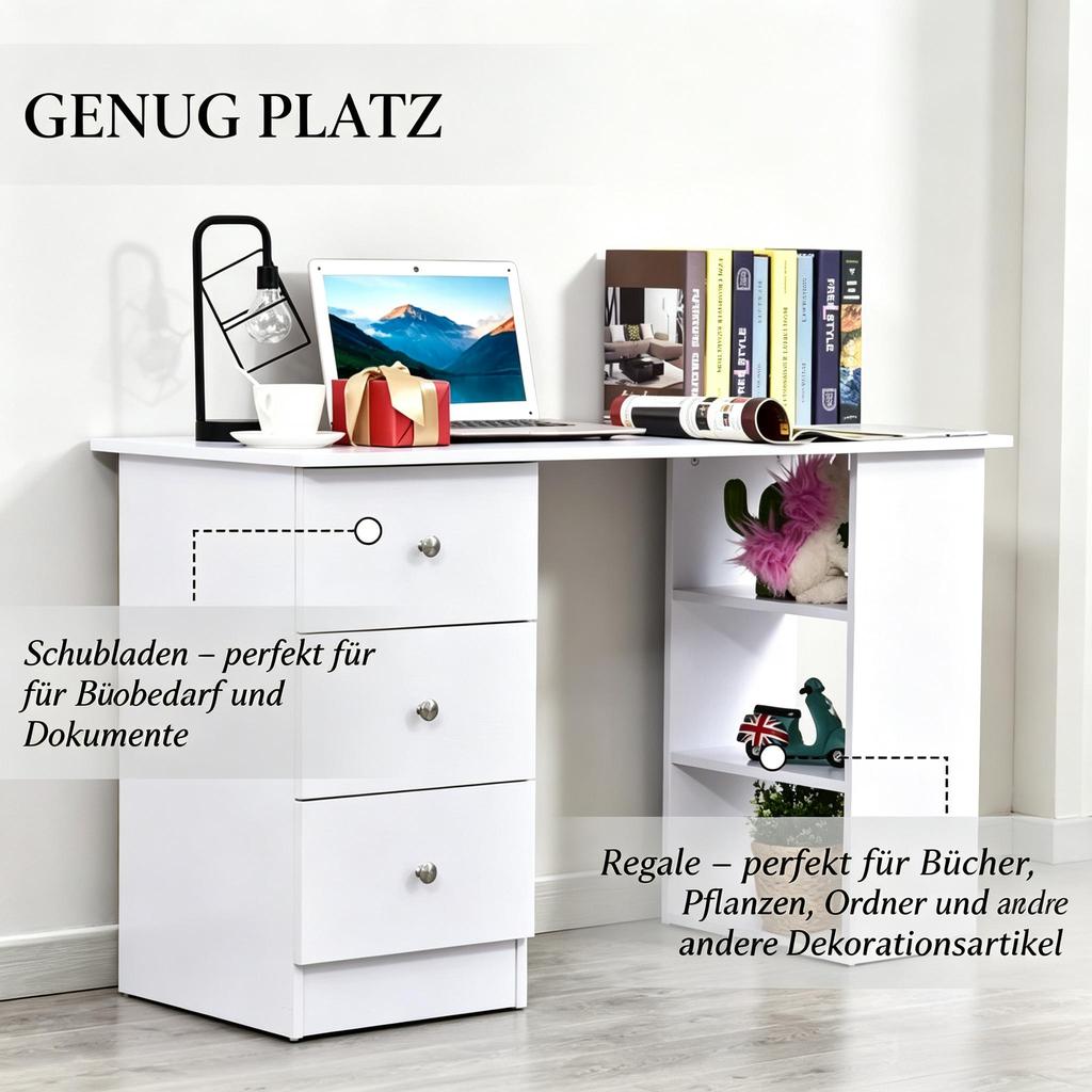 Practical Work Table, Modern Desk, Elegant Computer Desk, Versatile Work Space (only with Computer Desk)