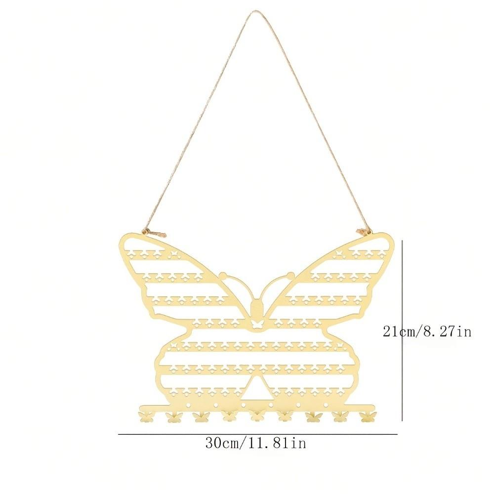 Wall Mounted Jewelry Organizer Space Saving Necklace Holder Butterfly Jewelry Rack  Home Decoration
