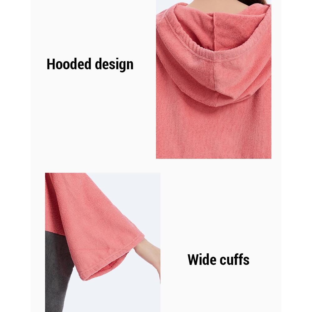 Schnelltrocknende Badetücher, Umkleidemantel für den Pool, schnelltrocknender Poncho, Surfen, Tauchen, Kapuzenhandtuch, Strandumhang