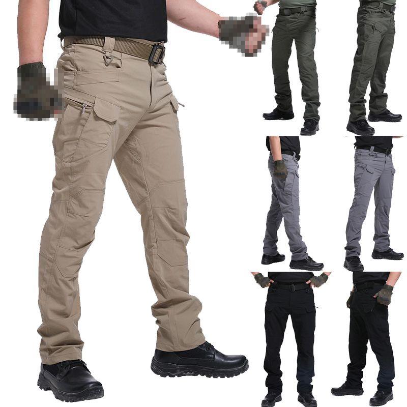 Cargo Tactical Men Trousers Outdoor Hiking Windproof Military Combat Pants Sport