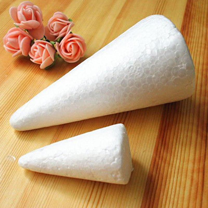 2PC Foam Art Studio DIY Christmas Tree Gnome Making White Table Decor Multiple Sizes Available